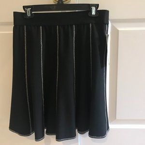 Karen KaneBlack Zig Zag Skirt Size Small